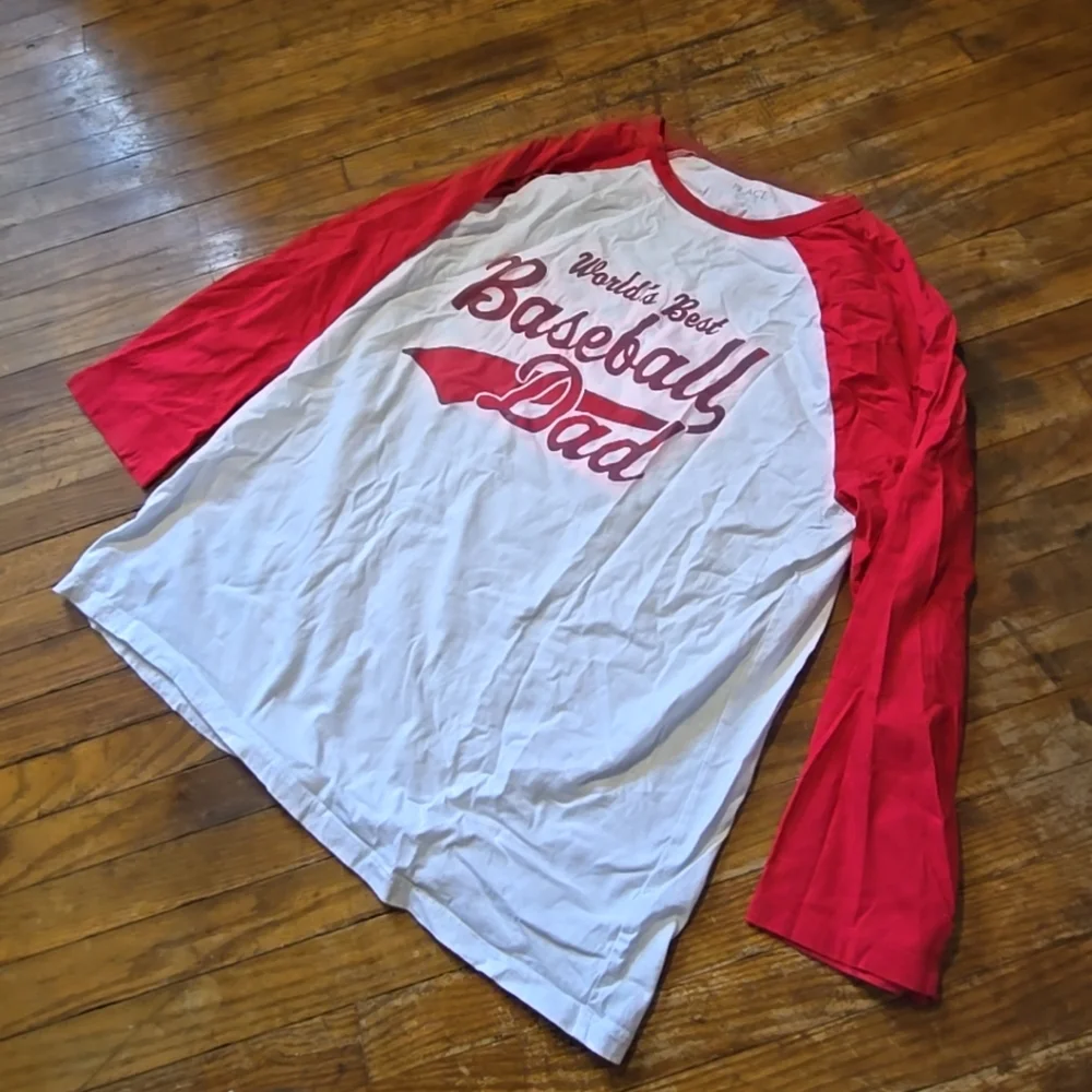 Worlds Best Baseball Dad 3/4 Shirt - Picture 3 of 9